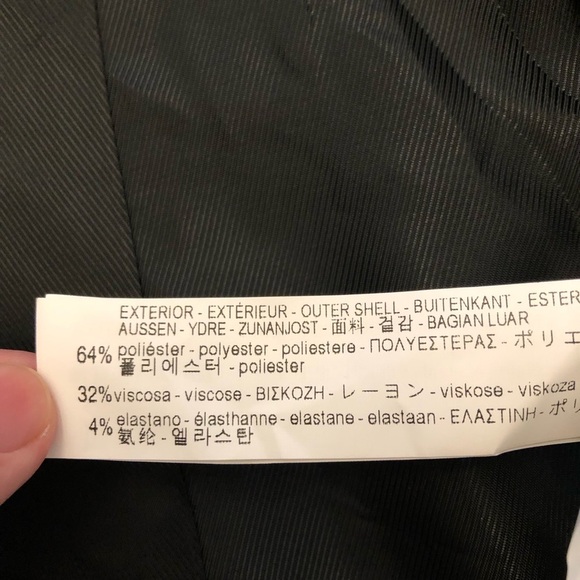 ZARA Black Minimalist Contemporary Workwear Blazer Jacket. Size XS. - Picture 11 of 16
